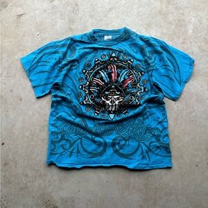 Thessh Blue Aztec T-shirt